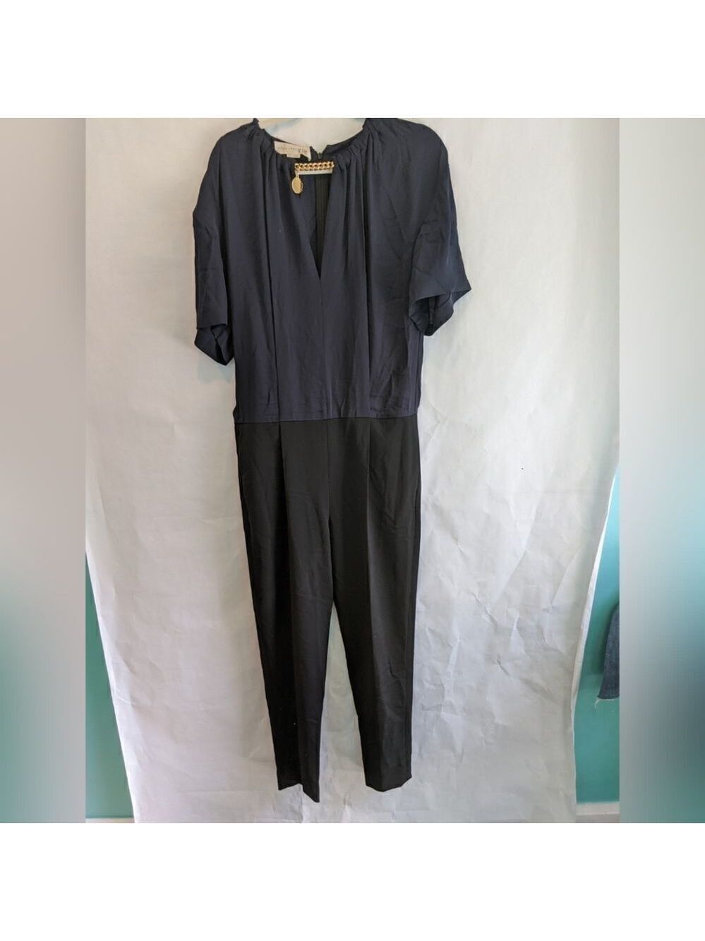 Stella McCartney jumpsuit with gold chain S (IT40) BNWT
